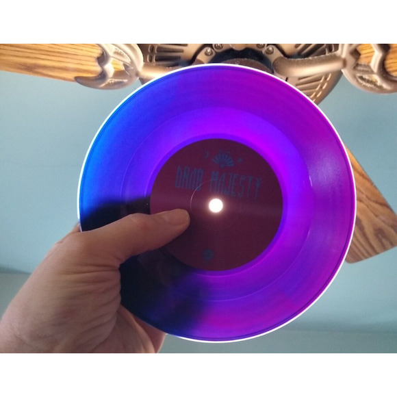 Drab Majesty The Heiress 7" Vinyl Record Post-Punk Limited Edition Purple Blue - Picture 9 of 9
